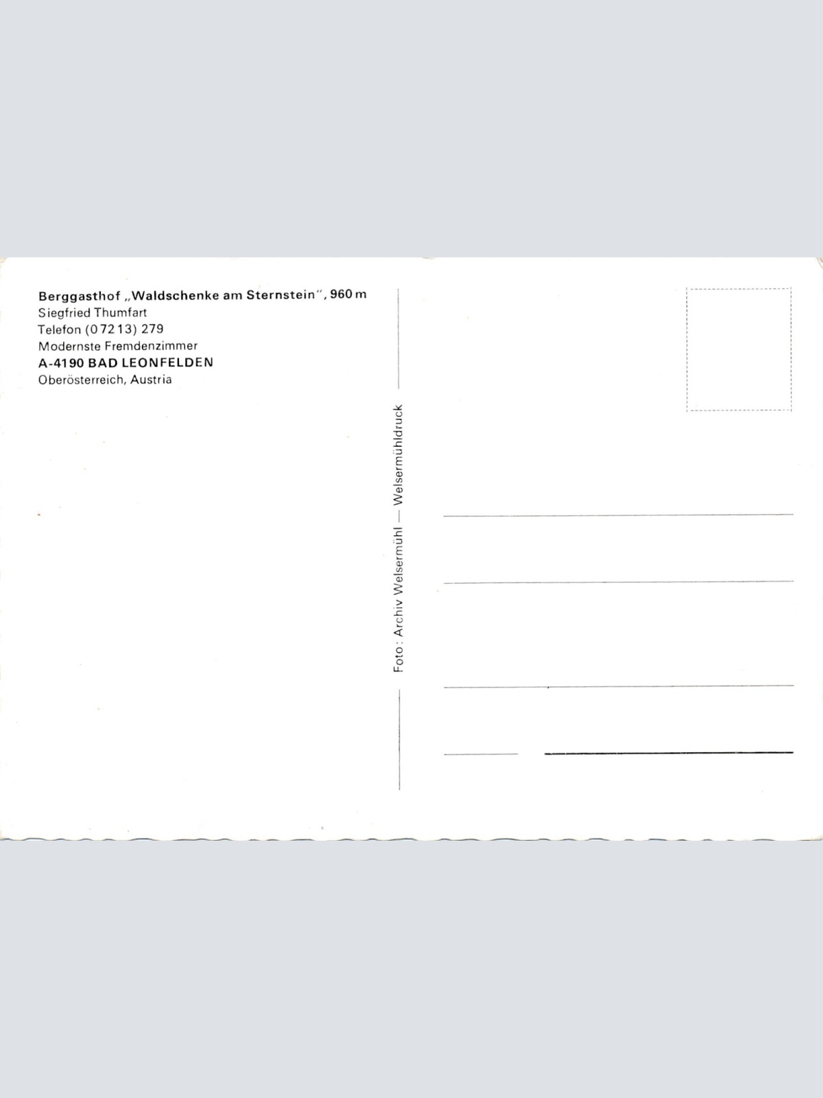 AK aus Bad Leonfelden Berggasthof Waldschen Oberösterreich Ansichtskarte (11656)