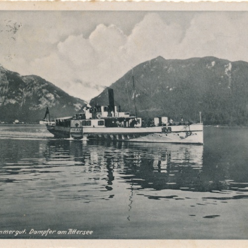 AK vom Attersee mit Dampfer Oberösterreich Ansichtskarte (11664)