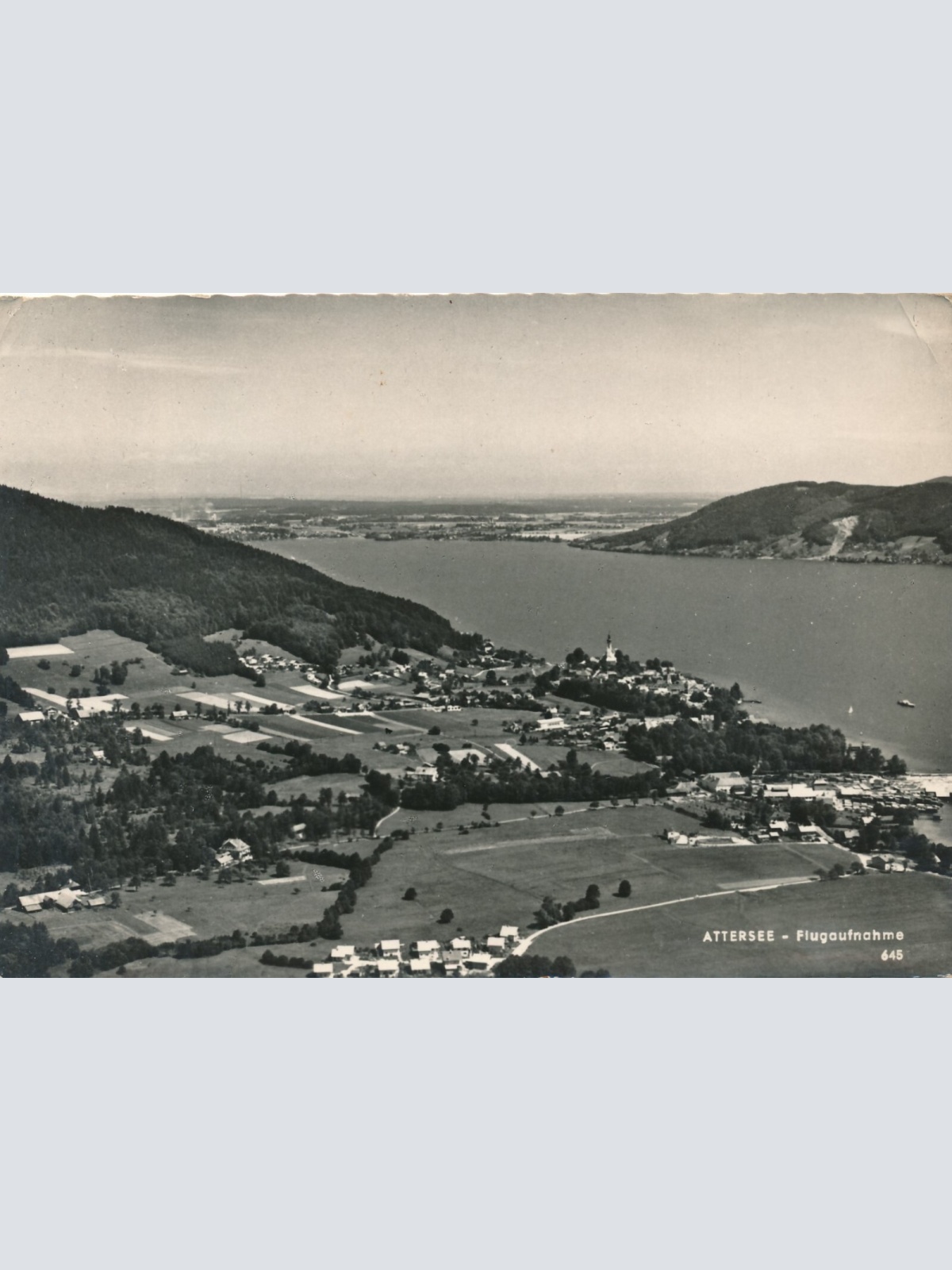 AK aus Attersee Flugaufnahme 645 Oberösterreich Ansichtskarte (11667)