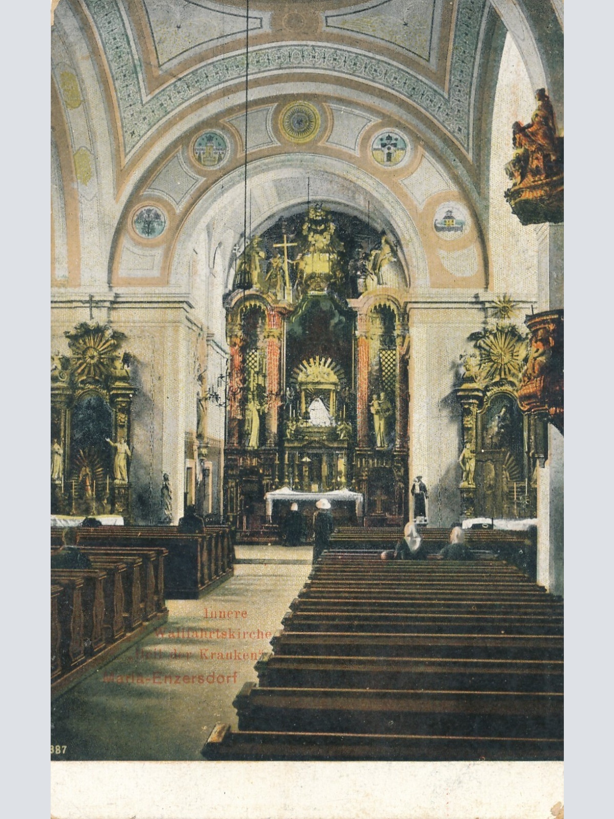 AK aus Maria Enzersdorf Kircheninneres Niederösterreich Ansichtskarte (11645)