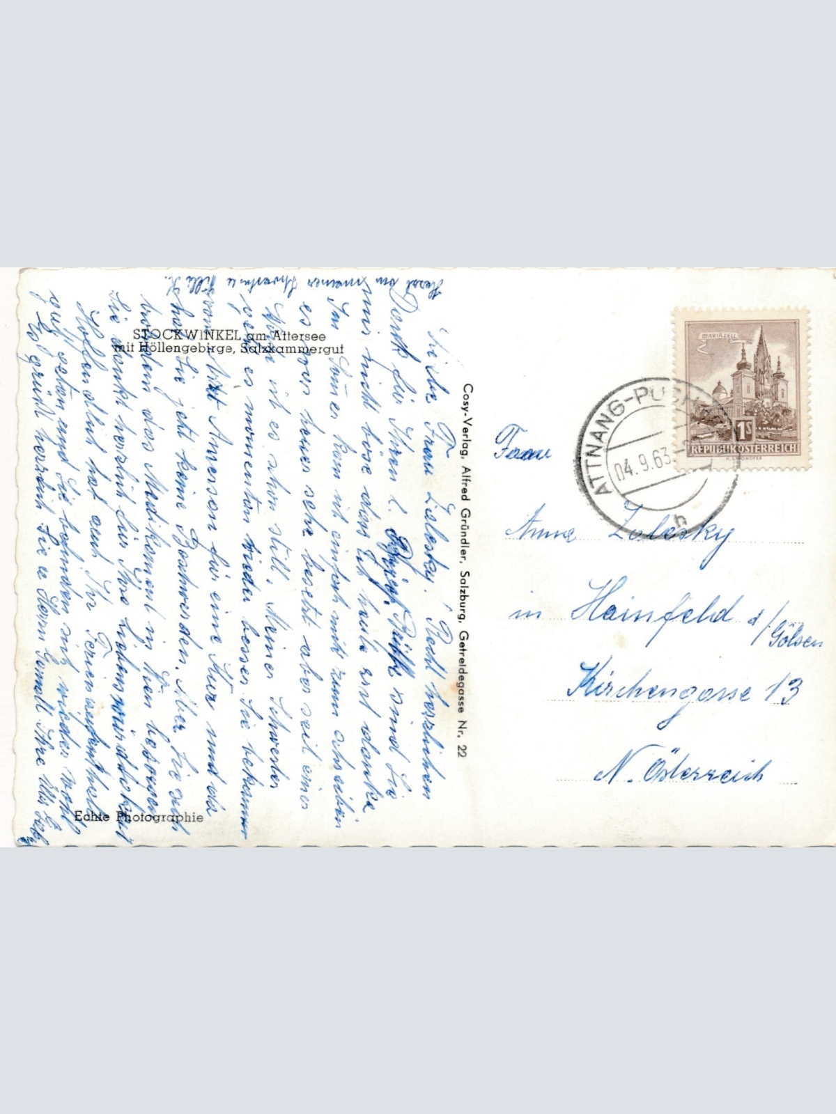 AK aus Stockwinkel Oberösterreich Ansichtskarte (11668)