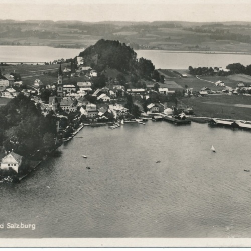 AK aus Salzburg mit Matsee Fliegeraufnahme 734 Ansichtskarte (11699)