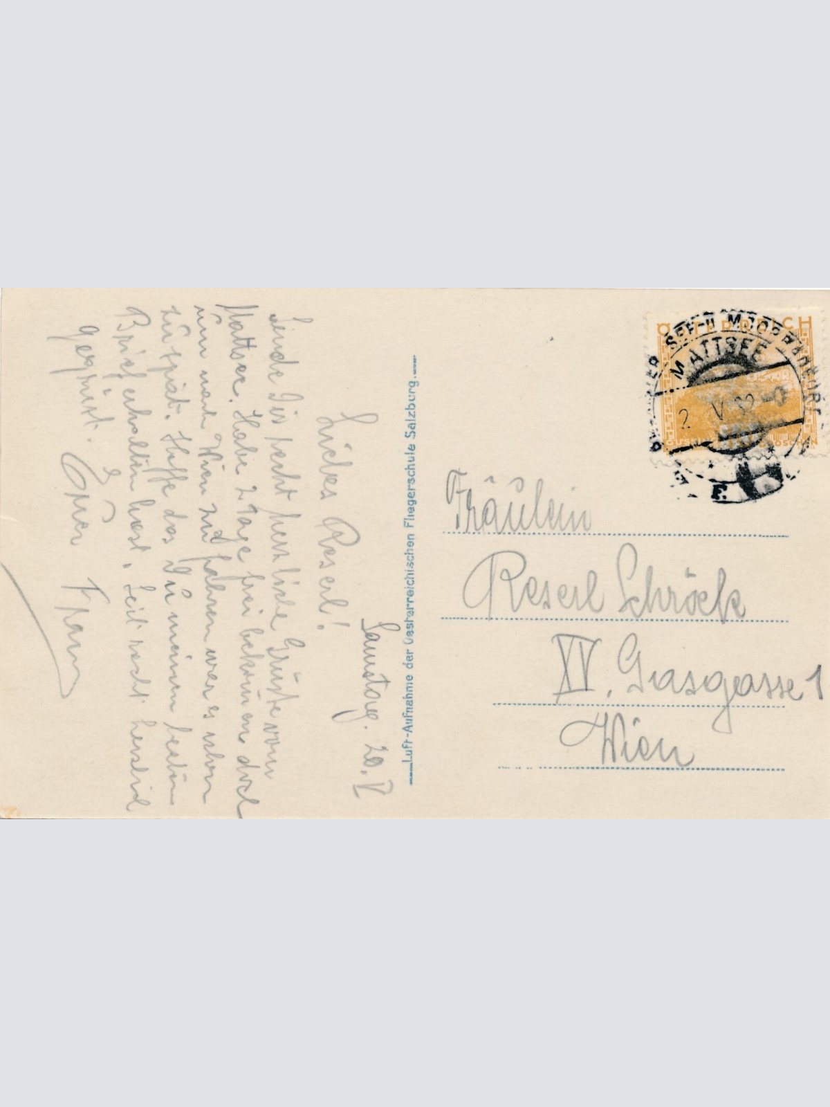 AK aus Salzburg mit Matsee Fliegeraufnahme 734 Ansichtskarte (11699)