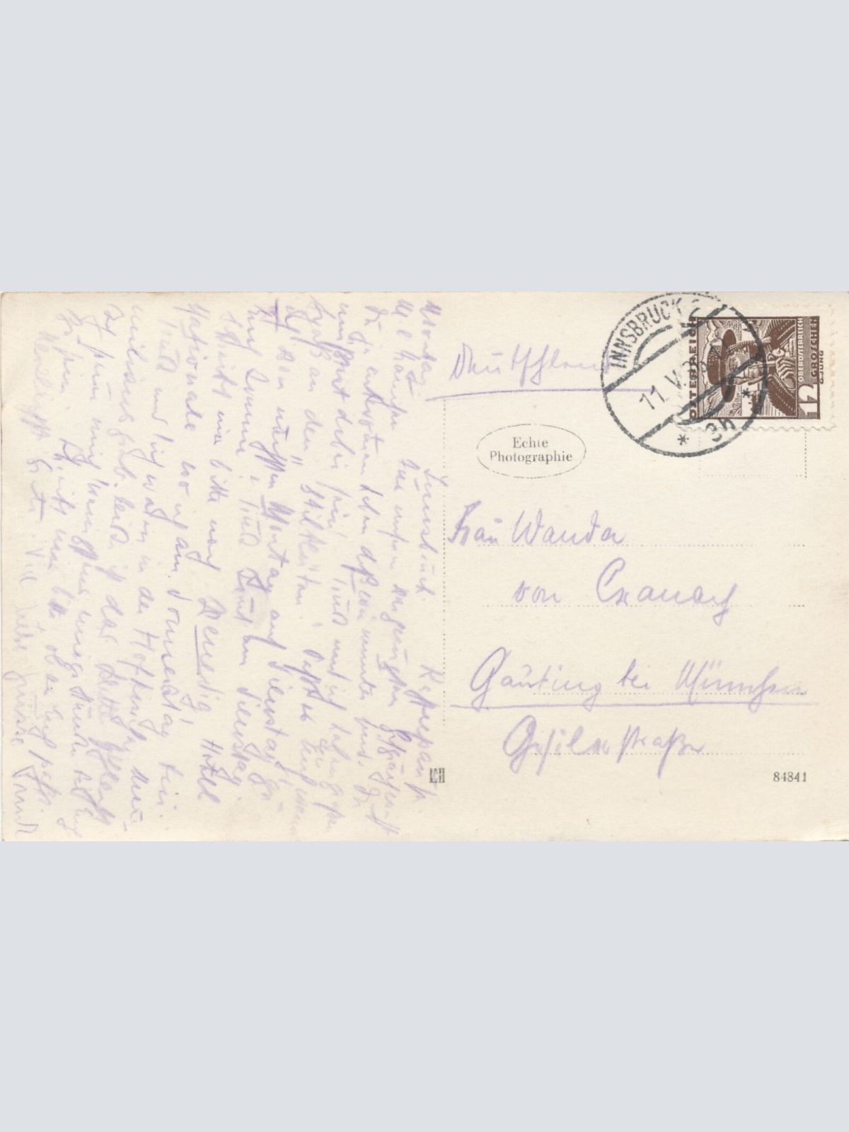 AK aus Innsbruck Tirol Ansichtskarte (11705)