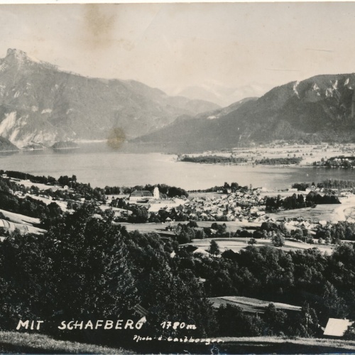 AK aus Mondsee mit Schafberg Oberösterreich Ansichtskarte (11671)