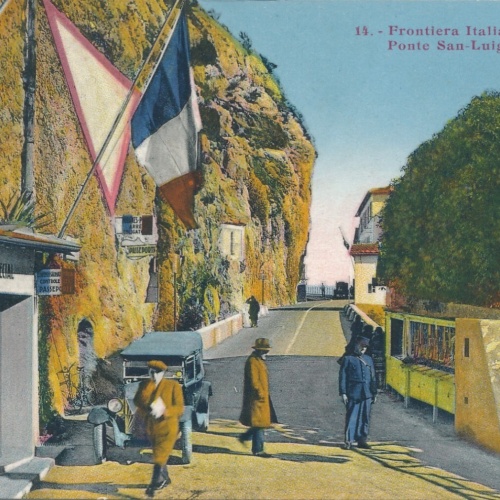 AK aus Frontiera Italiana Ponte San Luigi Ansichtskarte (10739)