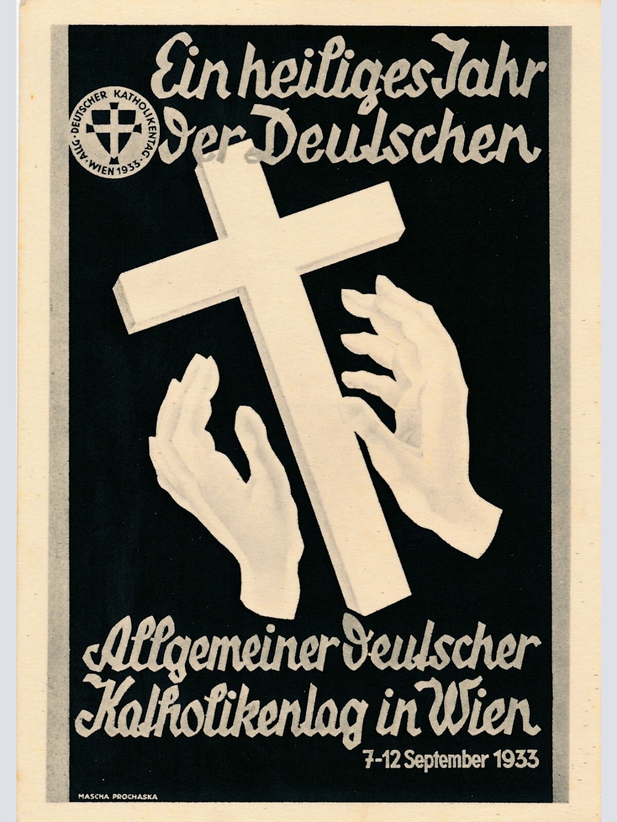 AK ein Heiliges Jahr der Deutschen mit Kreuz (10752)