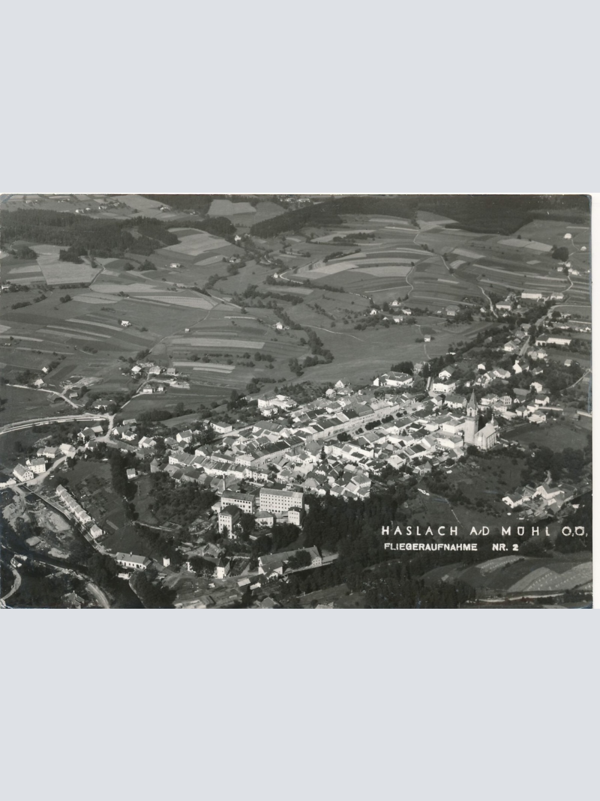 AK aus Haslach Fliegeraufnahme Nr. 2 Oberösterreich Ansichtskarte (11513)