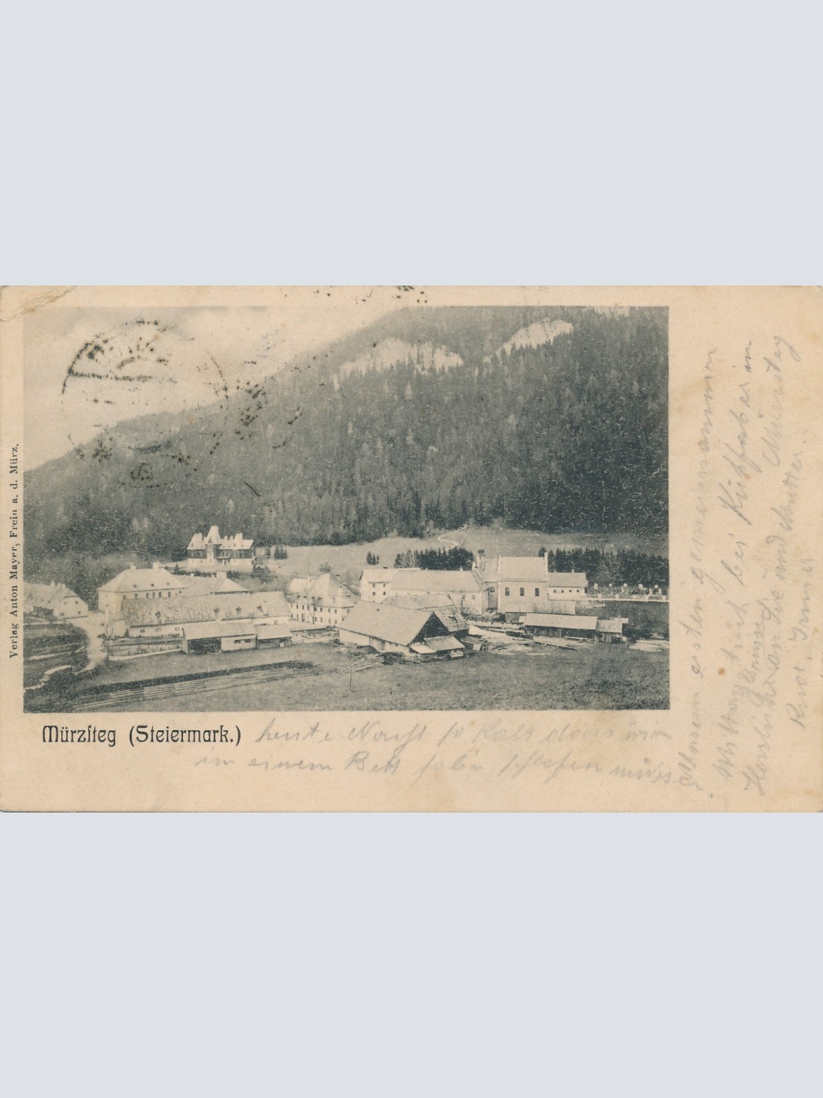 AK aus Mürzsteg Steiermark Ansichtskarte (12019)