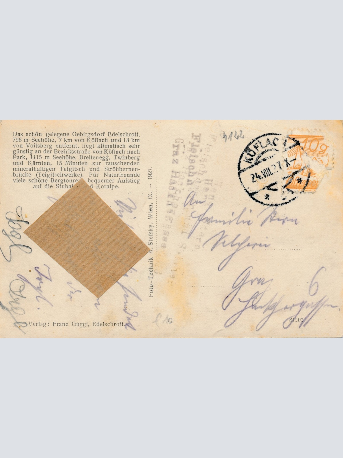 AK aus Edelschrott Steiermark Ansichtskarte (11994)