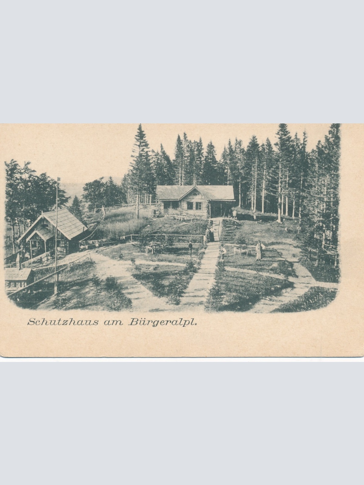AK aus Schutzhaus Bürgeralpl Steiermark Ansichtskarte (12009)