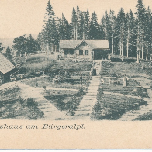 AK aus Schutzhaus Bürgeralpl Steiermark Ansichtskarte (12009)