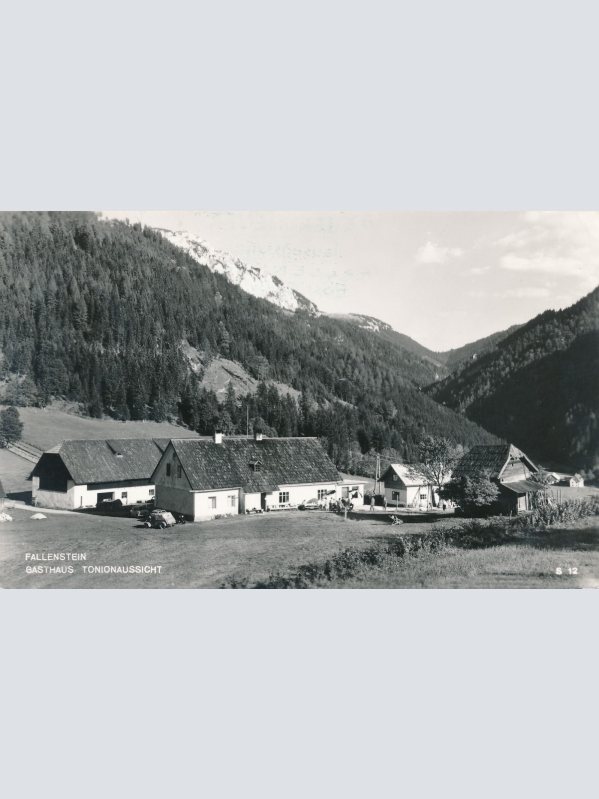 AK aus Fallenstein mit Gasthaus Tonionaussicht Steiermark Ansichtskarte (12038)