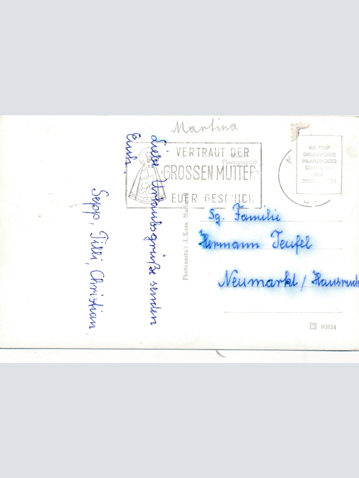 AK Bürgeralpe mit Kreuz Steiermark Ansichtskarte (12033)