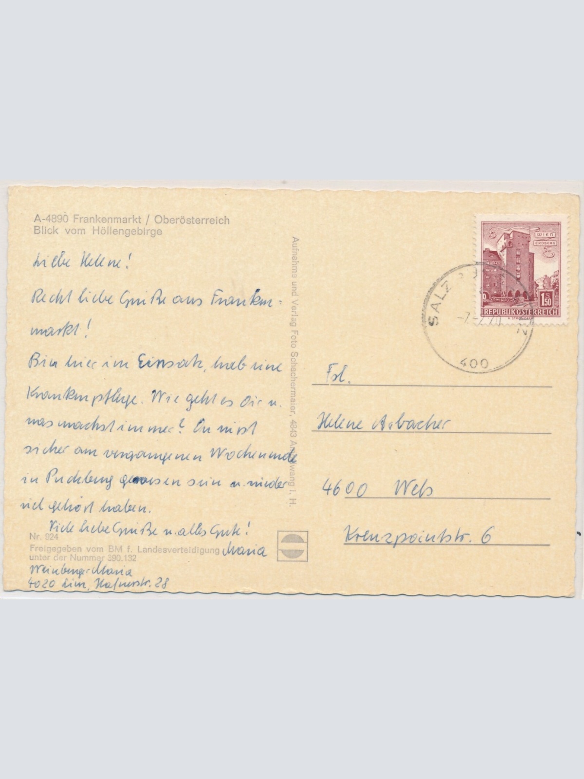 AK, Frankenmarkt, Oberösterreich (S2646)