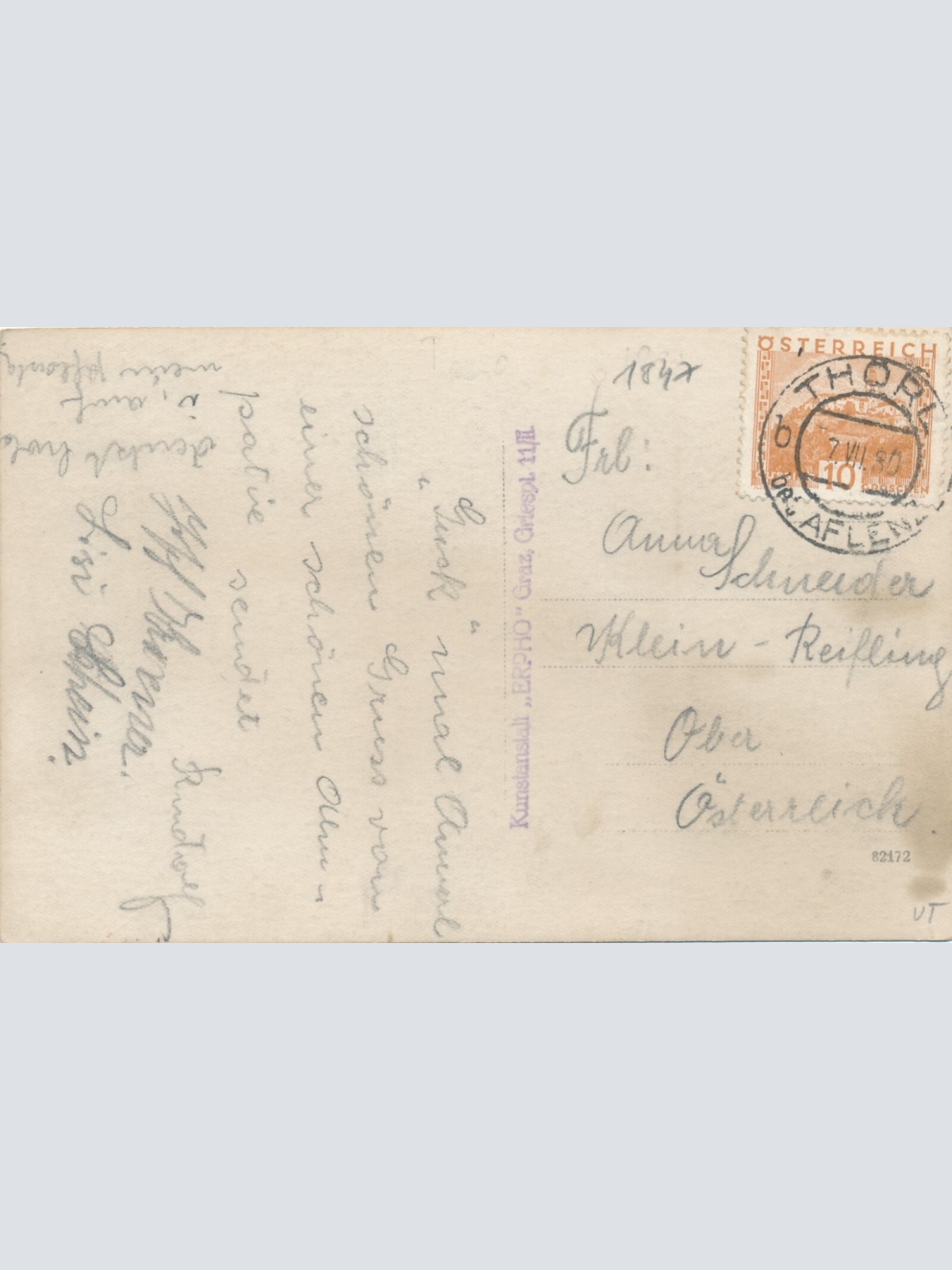 AK aus Schwabenbartl bei Aflenz Steiermark Ansichtskarte (11946)