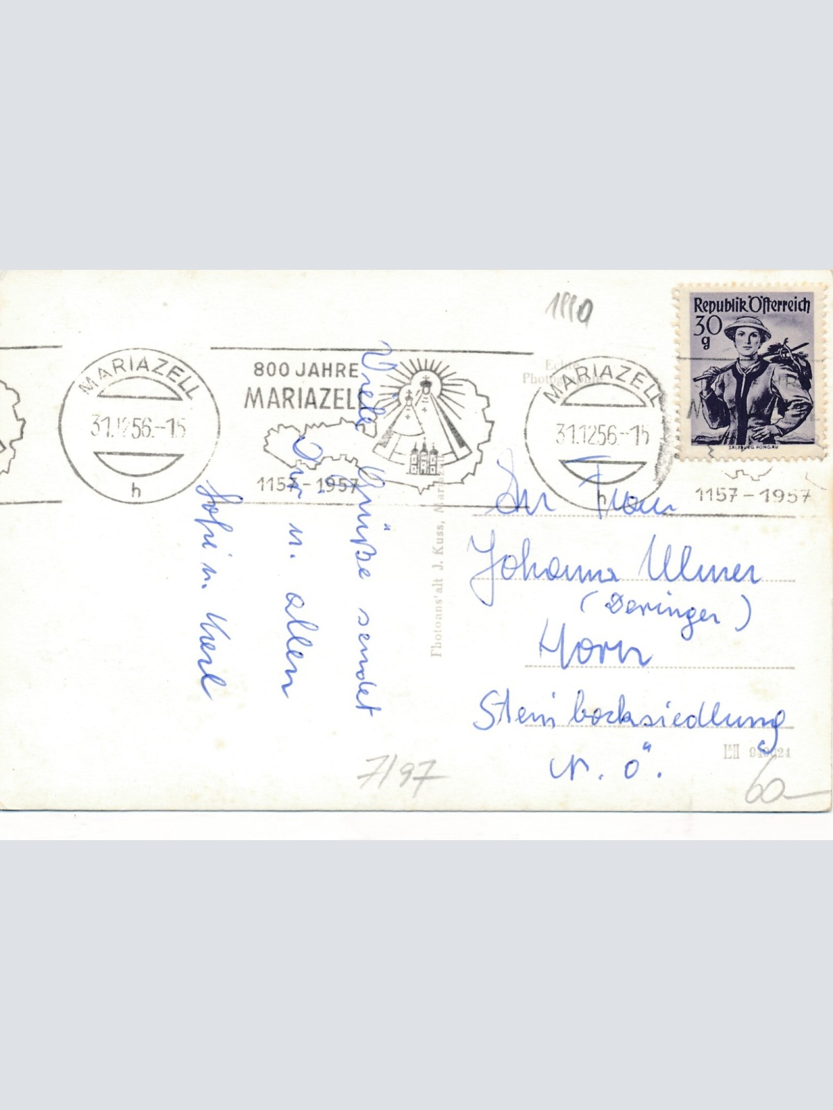 AK aus Aschbach mit Hohe Veitsch Steiermark Ansichtskarte (12077)