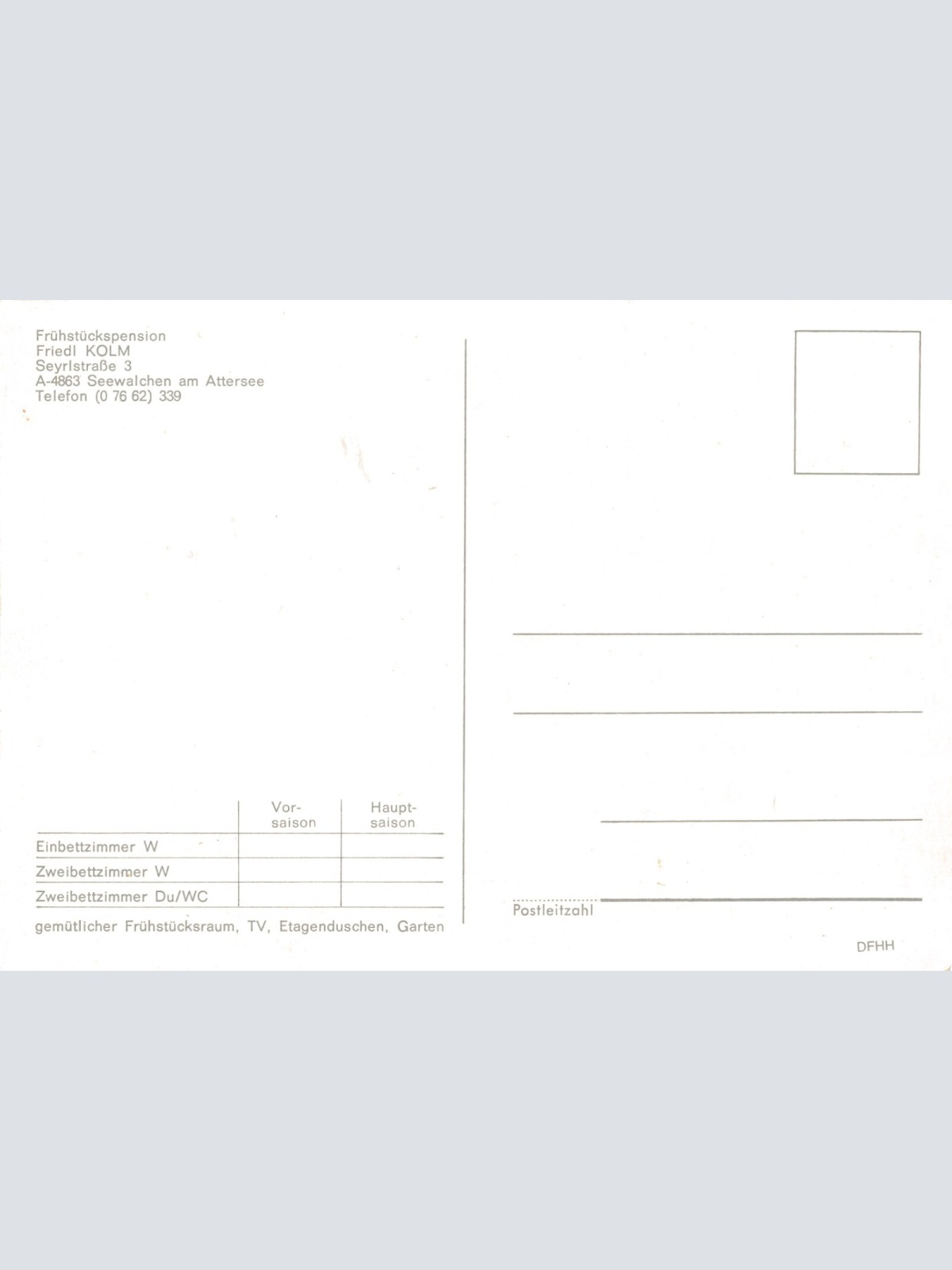 AK, Seewalchen, Pension Kolm, Oberösterreich (S2860)