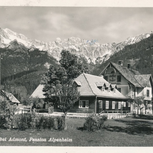 AK aus Mühlau bei Admont mit Pension Alpenheim Steiermark Ansichtskarte (12064)