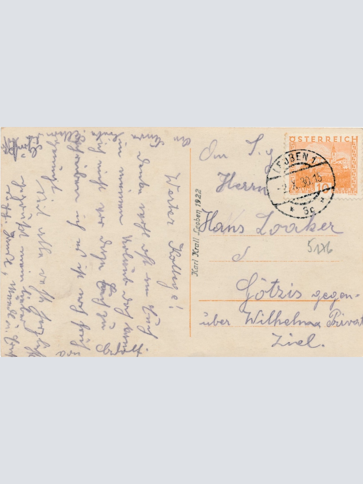 AK aus Leoben mit Gustav Adolf Kirche Steiermark Ansichtskarte (12068)