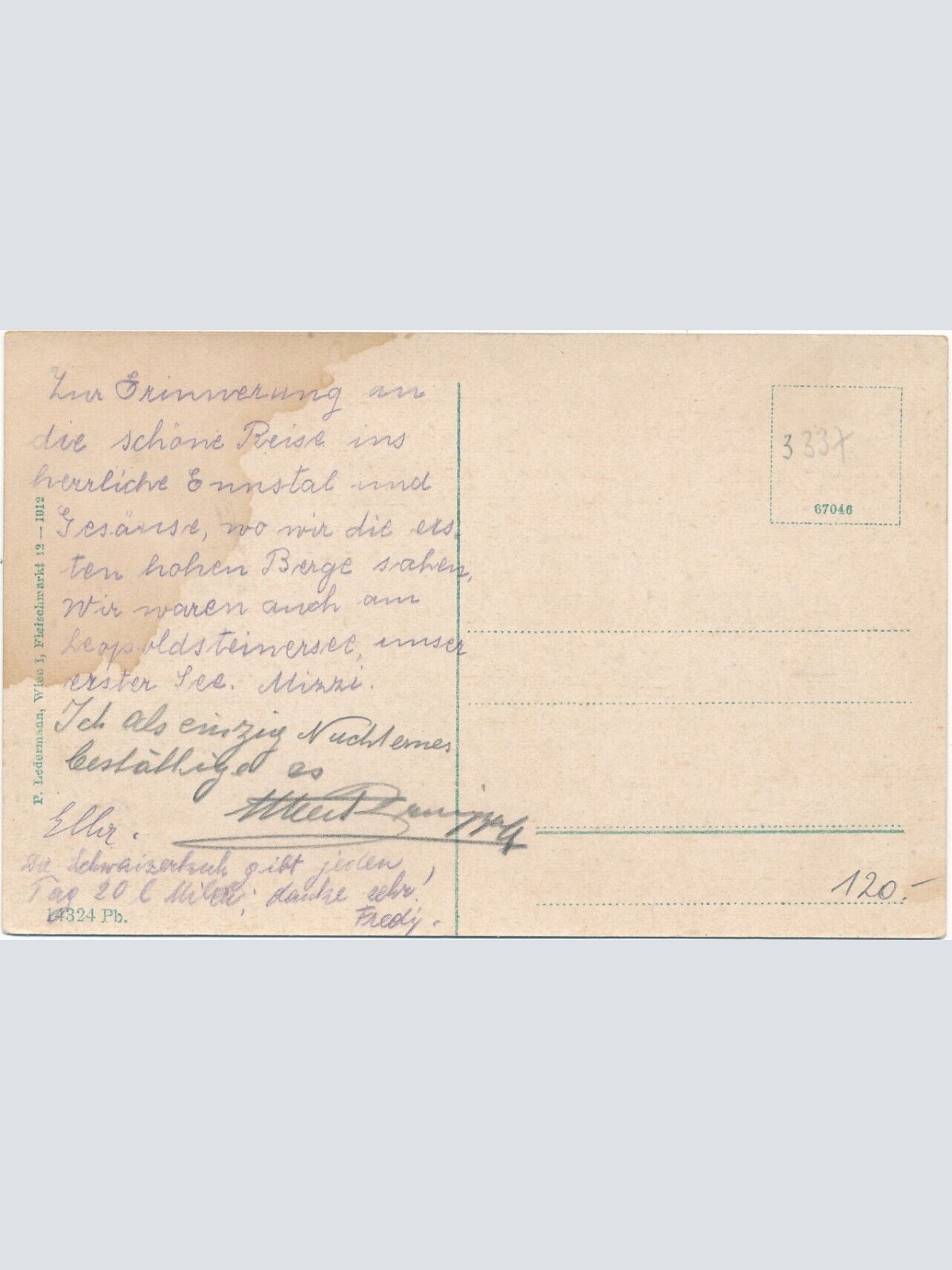 AK aus St. Admont Steiermark Ansichtskarte (J156)