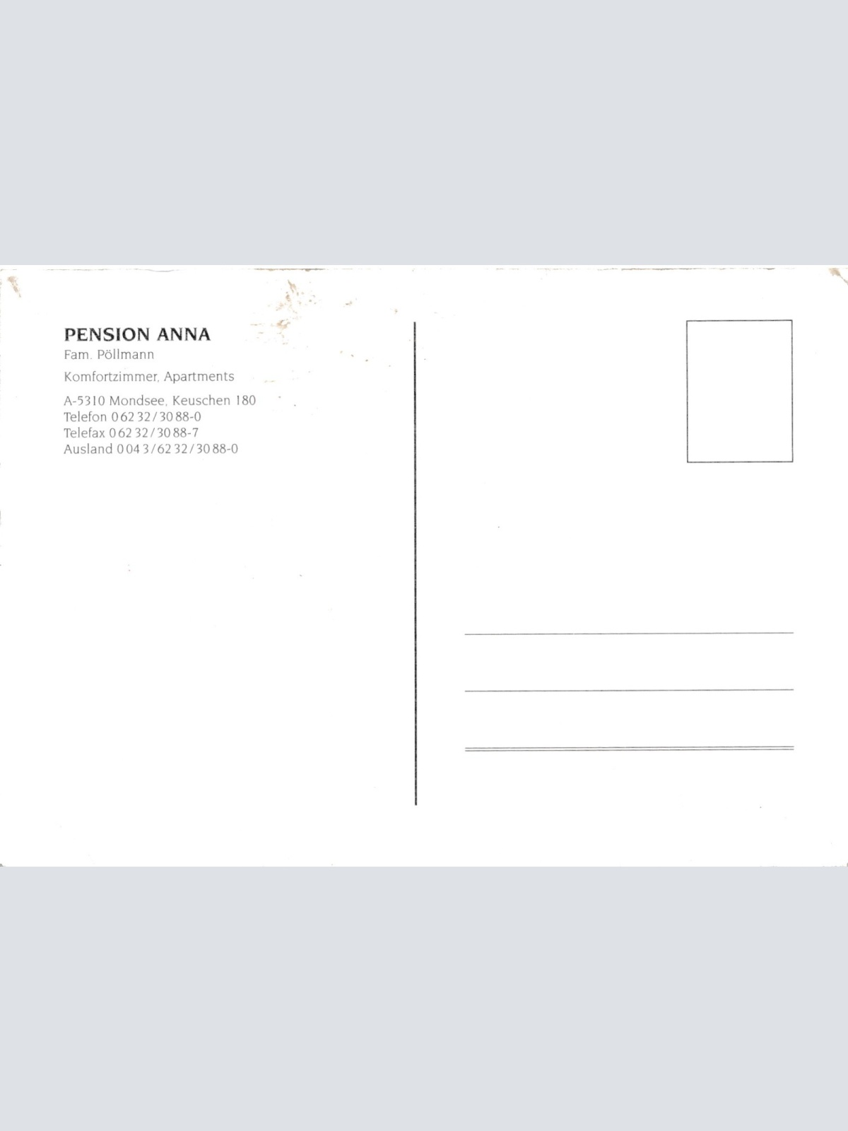 AK, Mondsee, Pension Anna, Oberösterreich (S2822)