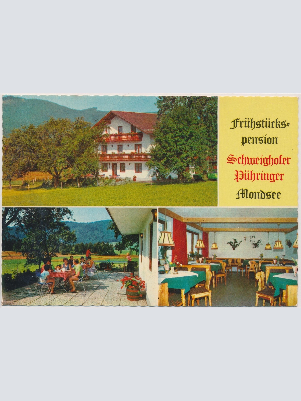 AK, Mondsee, Frühstückspension Schweighofer Pühringer, Oberösterreich (S2831)