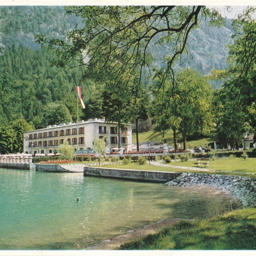 AK aus Weissenbach Hotel Post Oberösterreich Ansichtskarte (11745)