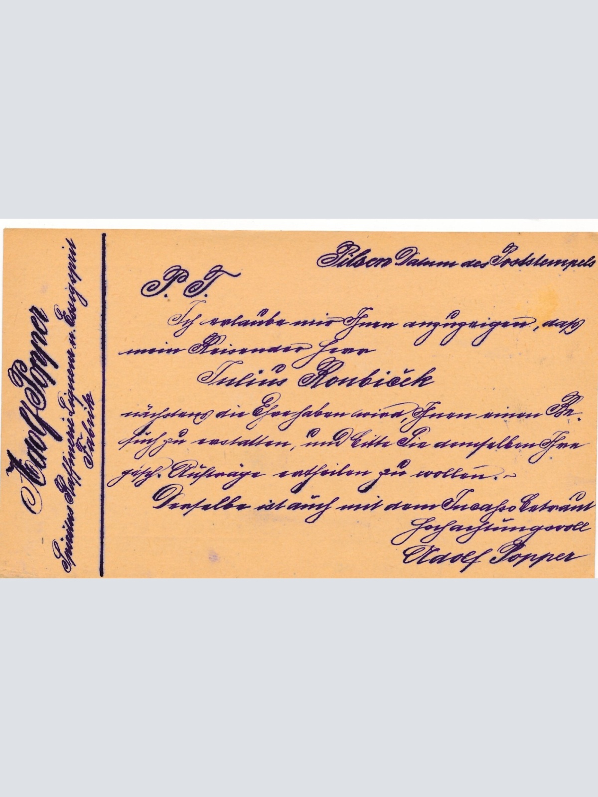 2 Kreuzer - Ganzsachen - Karte aus Theusing (11736)