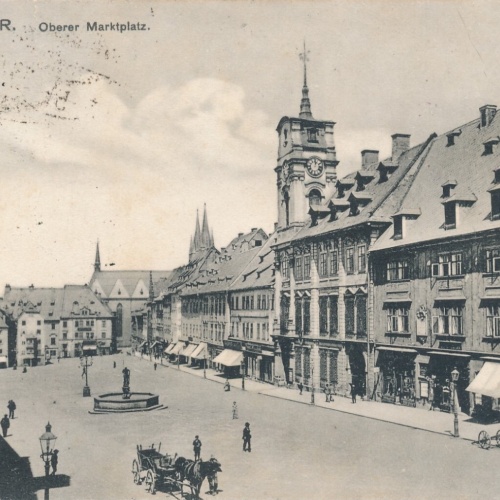 AK aus Eger Marktplatz Tschechoslowakei Ansichtskarte (11829)