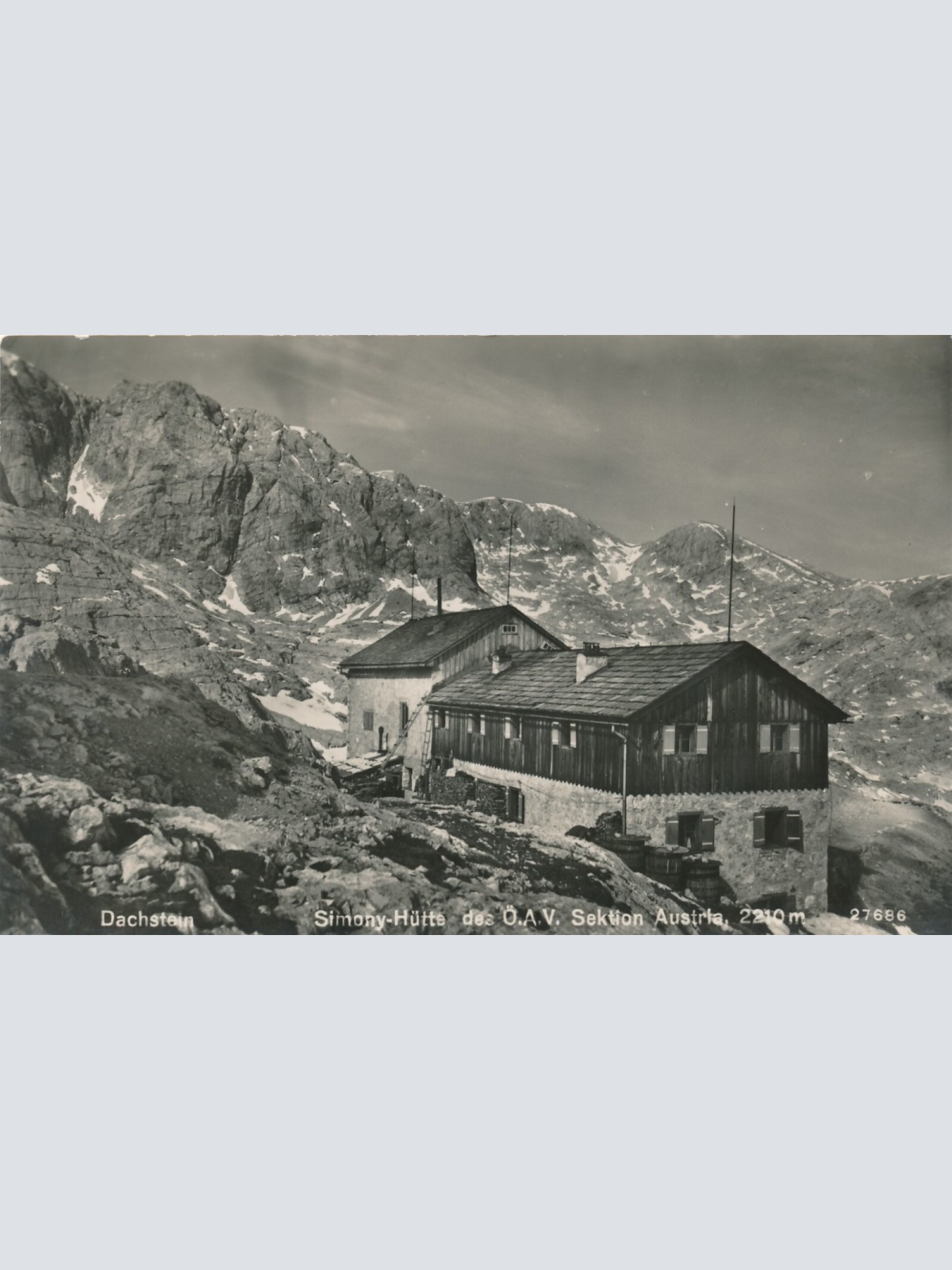 AK aus Dachstein Simony Hütte Steiermark Ansichtskarte (11926)