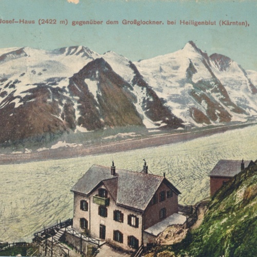 AK von der Kaiser Franz Josef Hütte Kärnten Ansichtskarte (12196)
