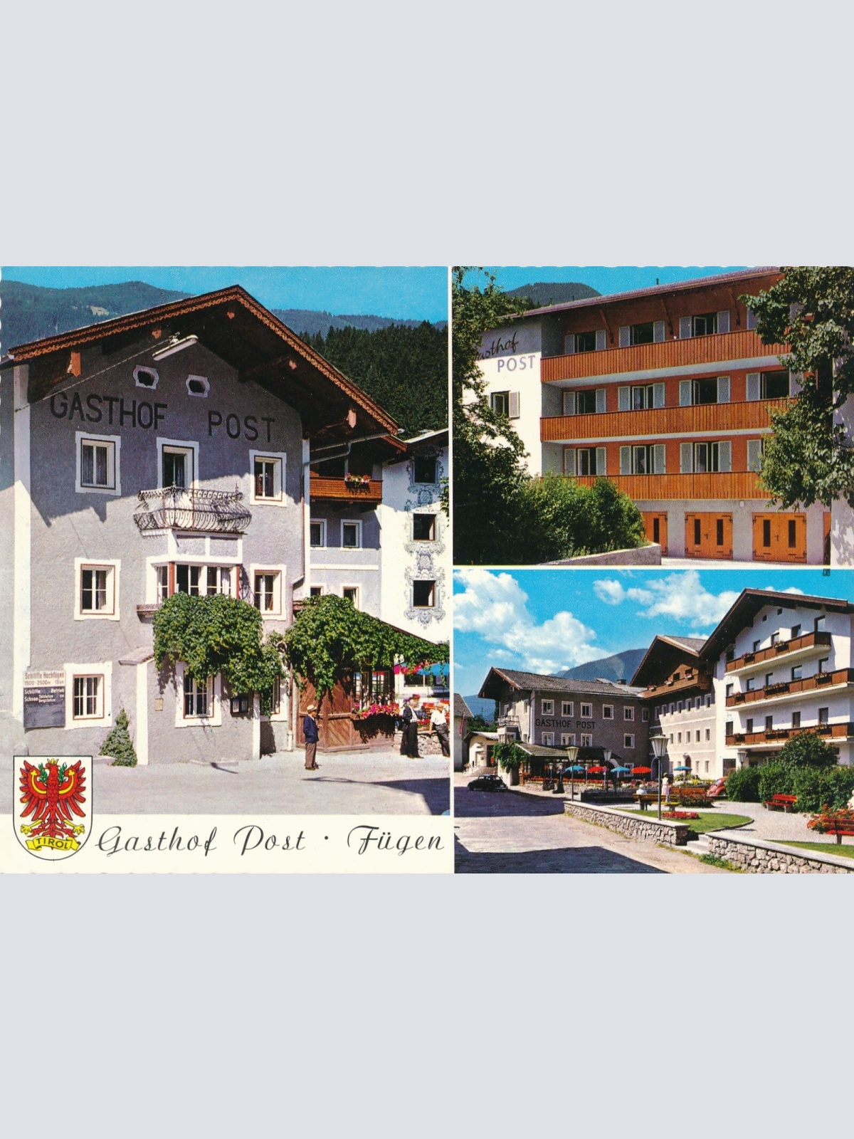 AK aus Fügen Gasthof Post Tirol Ansichtskarte (11770)