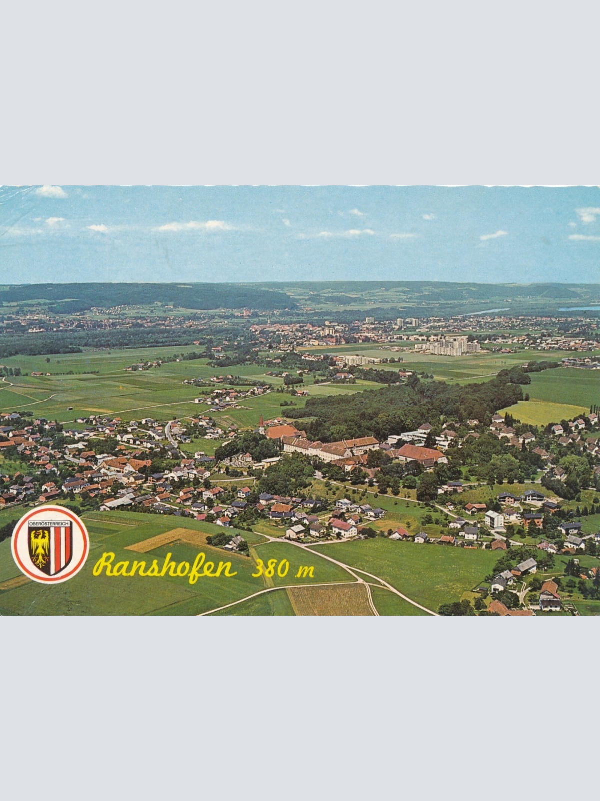 AK aus Ranshofen Oberösterreich Fliegerfoto Ansichtskarte (J283)