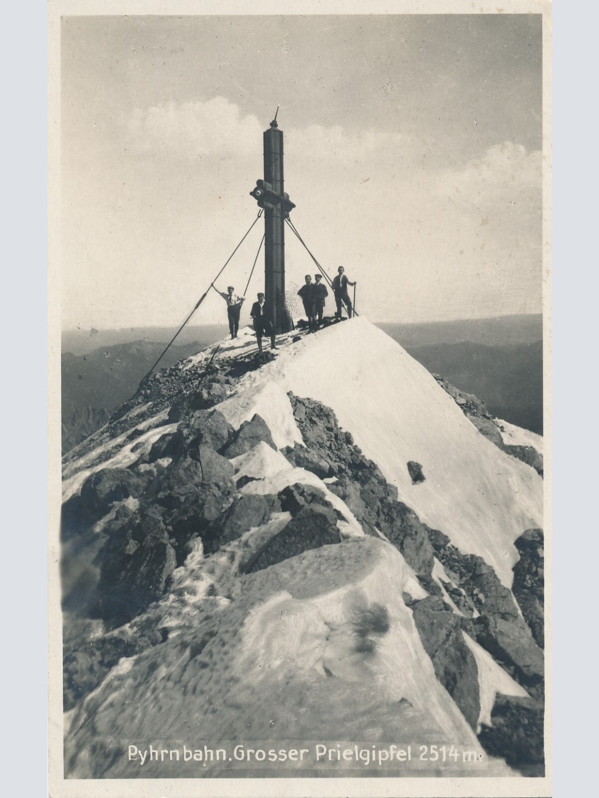 AK Pyhrnbahn Grosser Prielgipfel mit Kreuz Oberösterreich Ansichtskarte (11766)