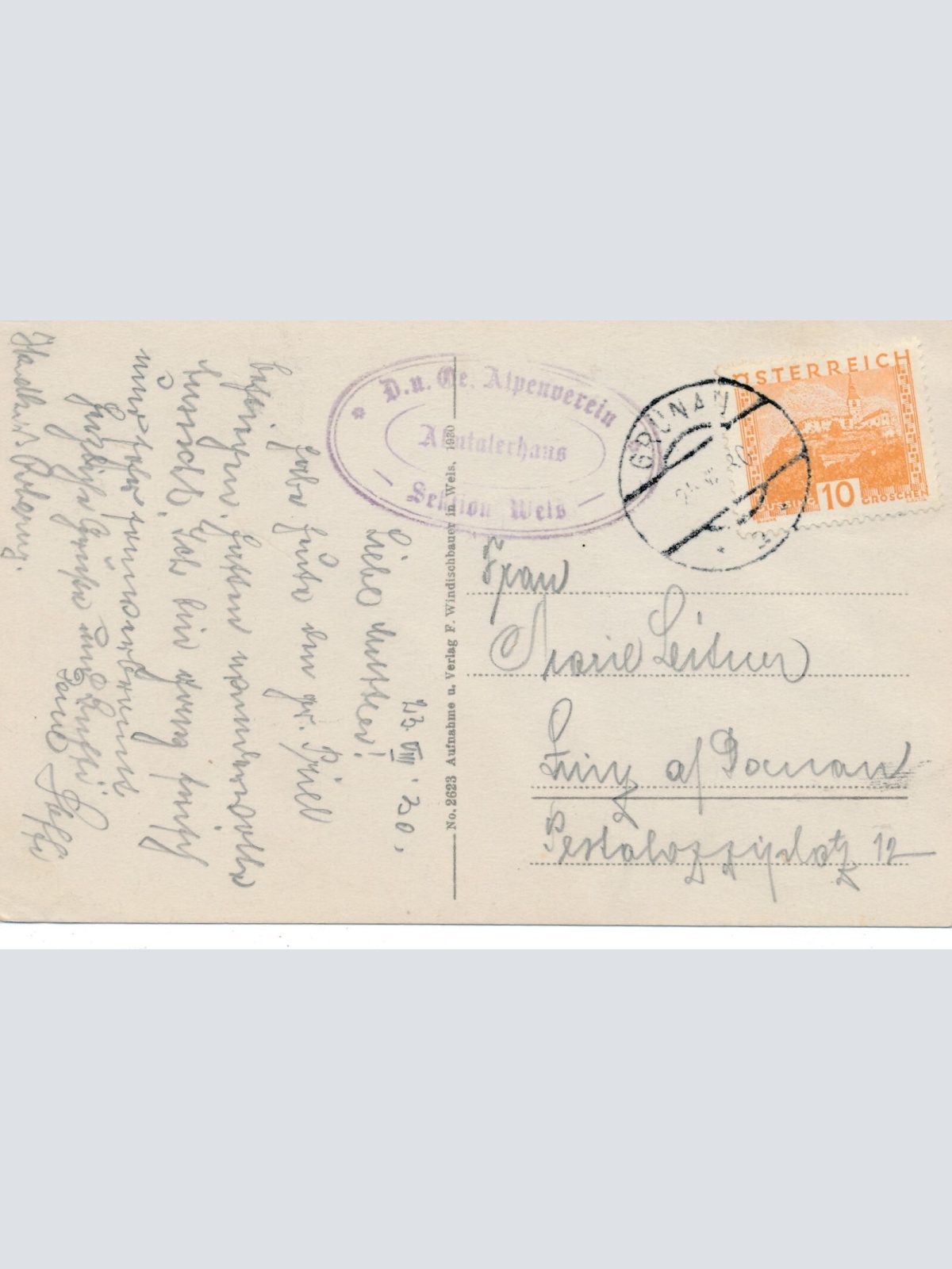 AK Pyhrnbahn Grosser Prielgipfel mit Kreuz Oberösterreich Ansichtskarte (11766)