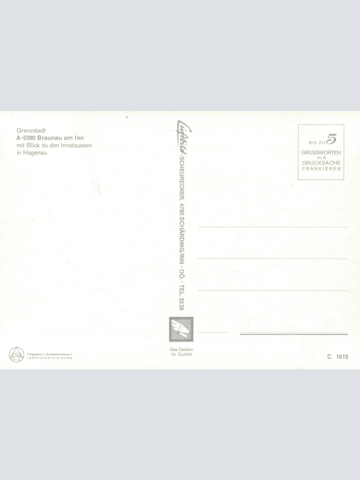 AK aus Braunau Oberösterreich Fliegerfoto Ansichtskarte (J276)