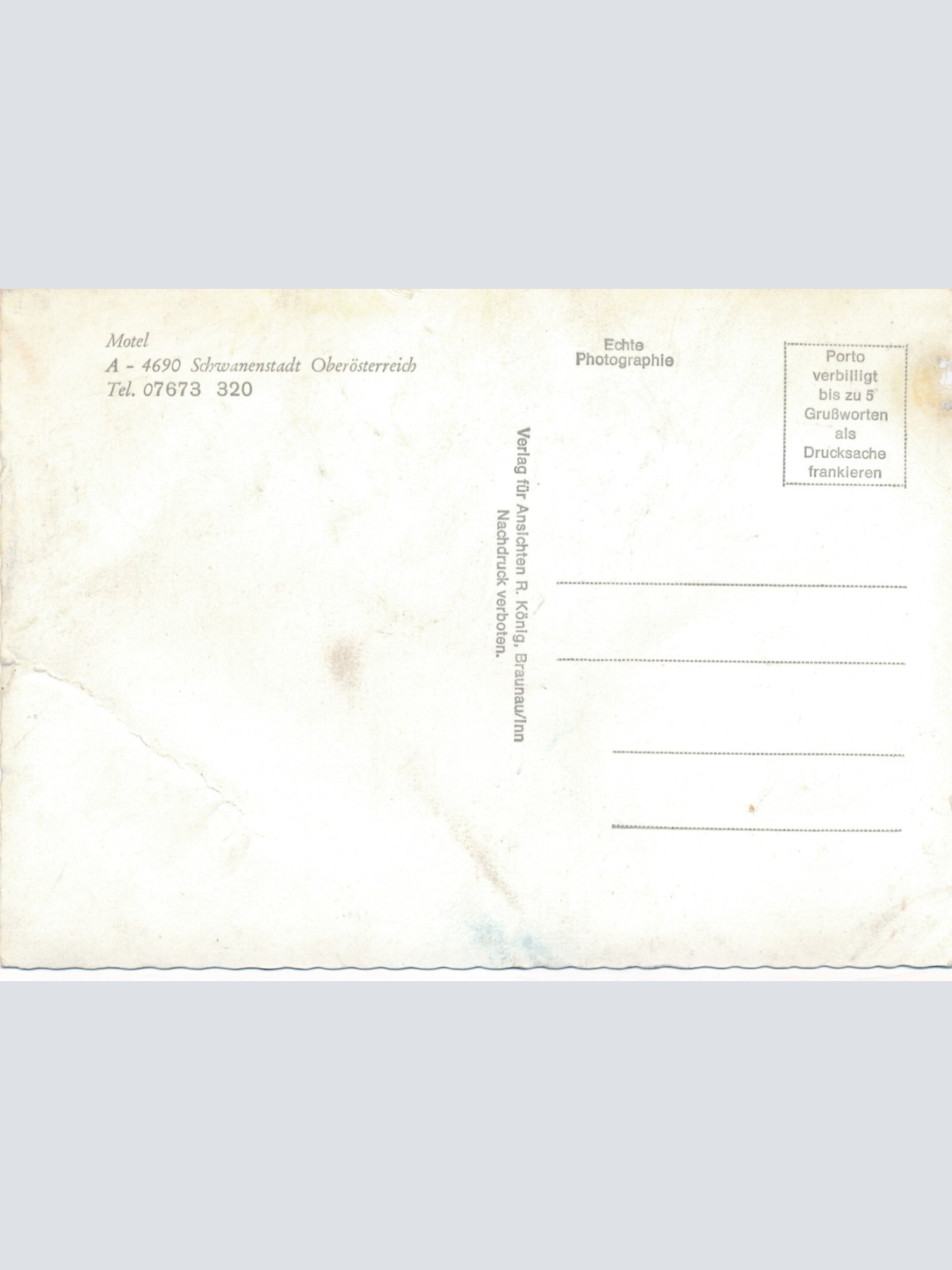 AK aus Schwanenstadt Motel Oberösterreich Ansichtskarte (11755)