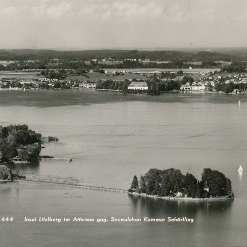AK aus Litzlberg mit Insel Litzlberg Oberösterreich Ansichtskarte (11757)
