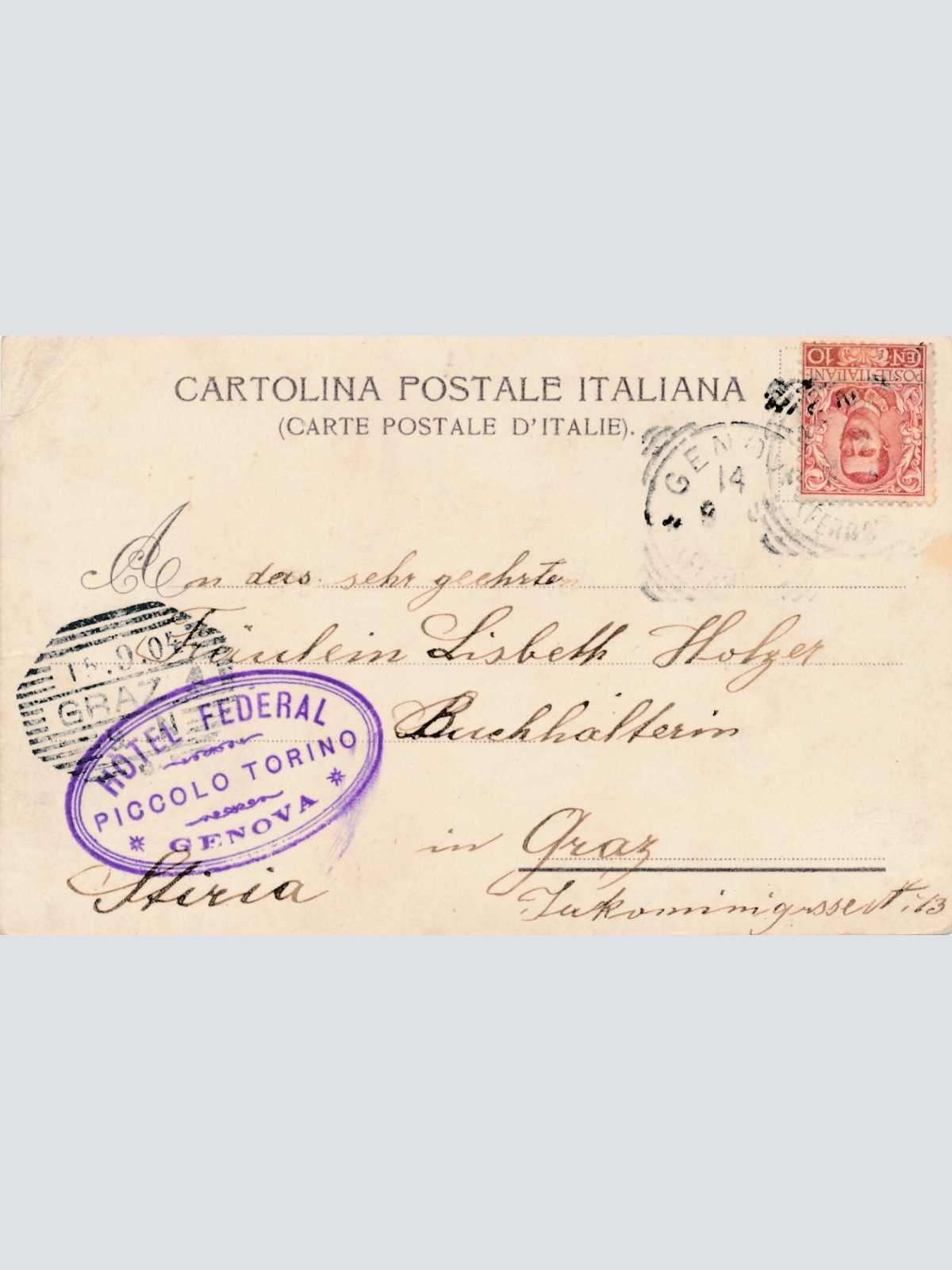 AK aus Genova Panorama da Carignano Italien Ansichtskarte (11808)