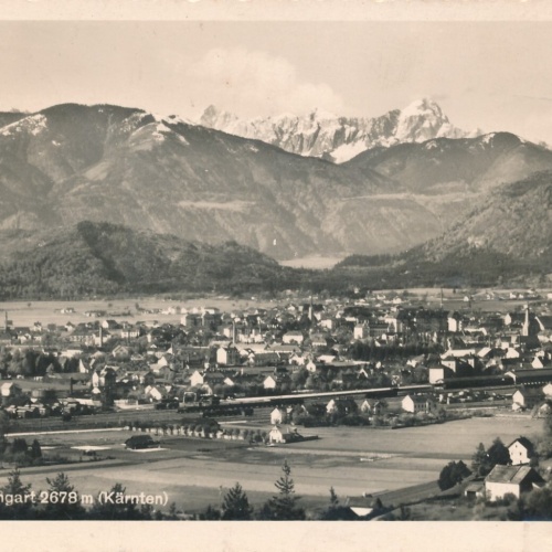 AK aus Villach mit Mangart Kärnten Ansichtskarte (12167)
