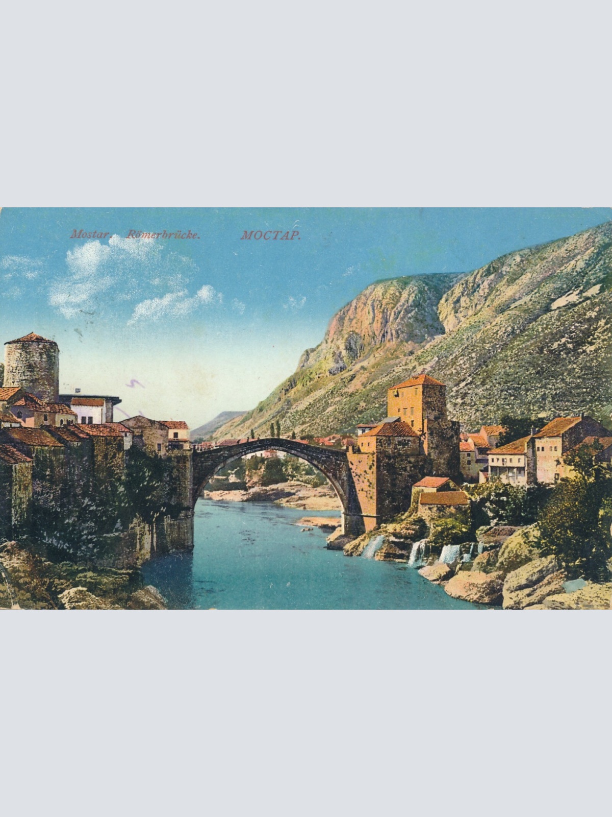 AK aus Moctap mit Römerbrücke Italien Ansichtskarte (11813)