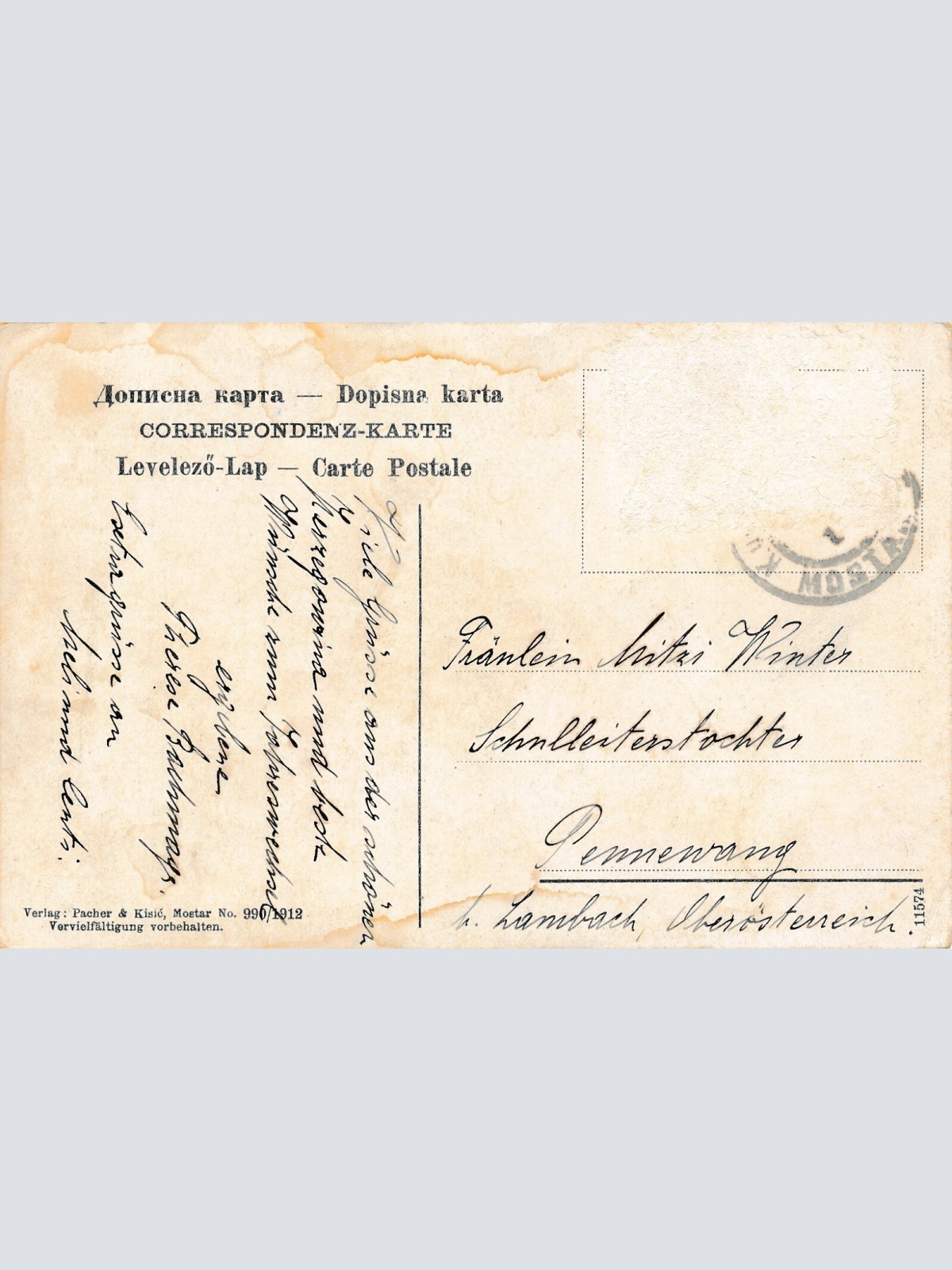 AK aus Moctap mit Römerbrücke Italien Ansichtskarte (11813)