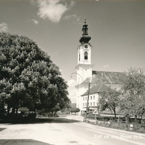 AK aus Zell an der Pram Strassenansicht Oberösterreich Ansichtskarte (11042)