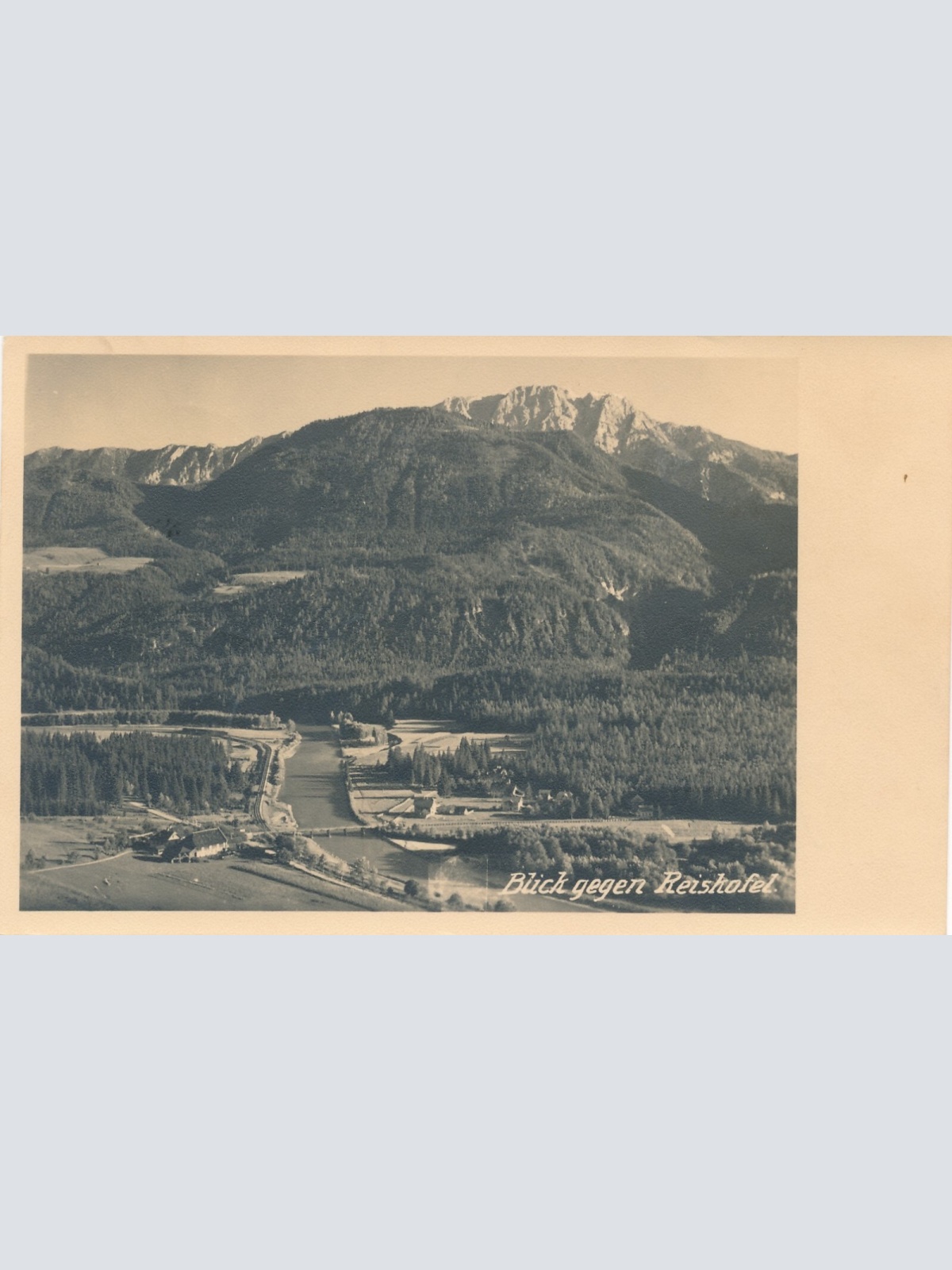 AK Blick gegen Reiskofel Kärnten Ansichtskarte (12170)