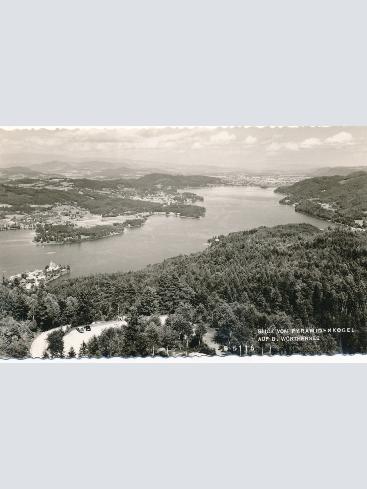 AK blick auf Pyramidenkogel Kärnten Ansichtskarte (12173)