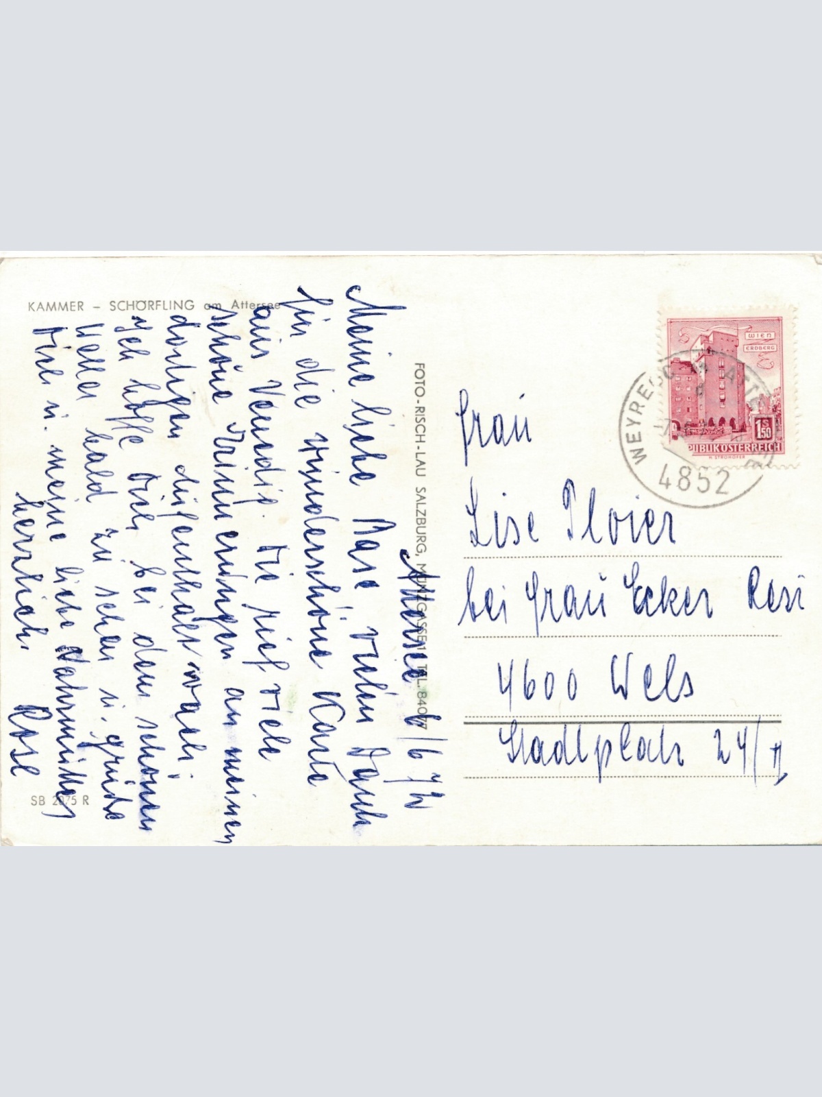 AK aus Kammer-Schörfling  Oberösterreich Ansichtskarte (J303)