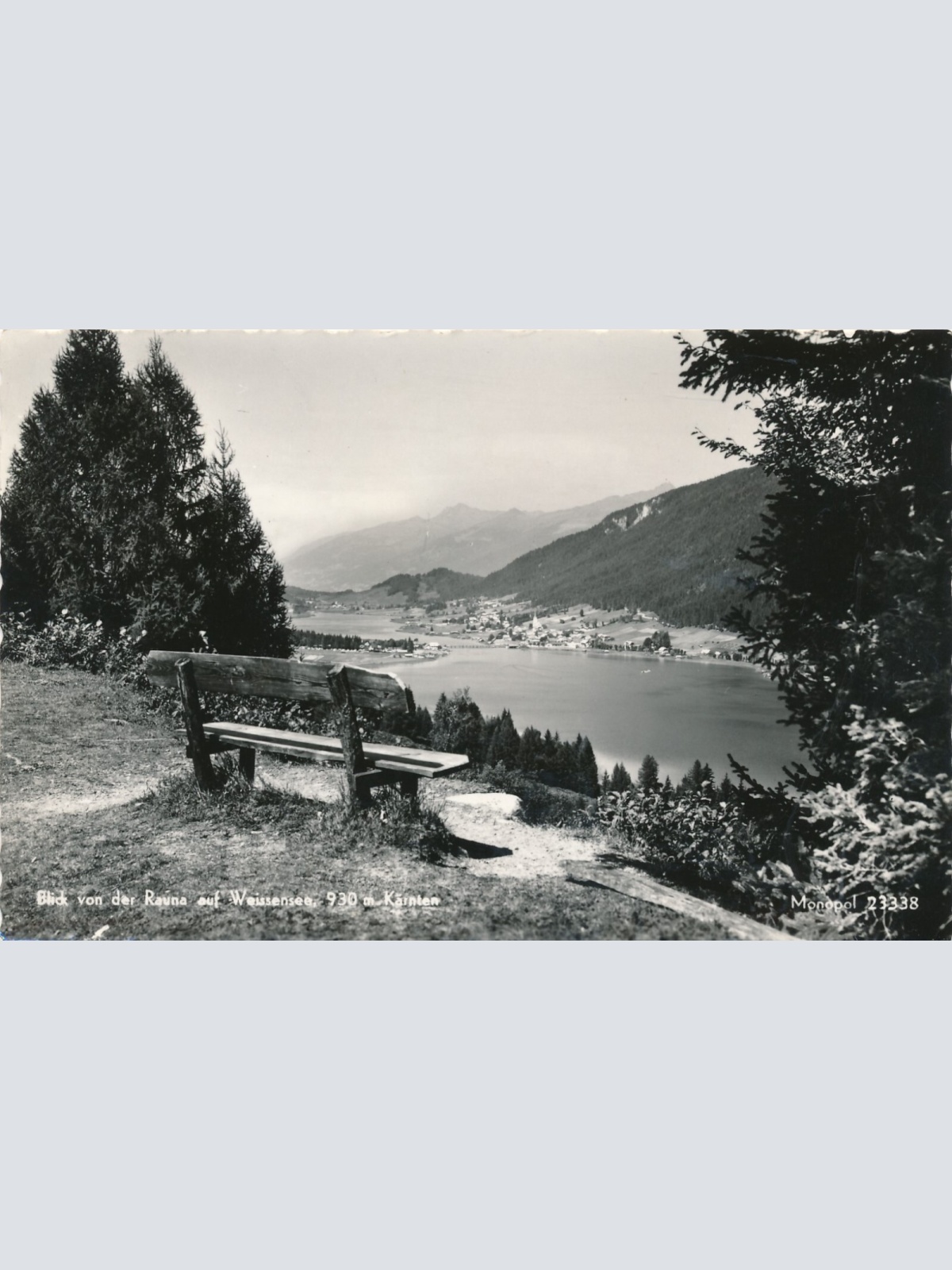 AK blick von der Rauna auf Weissensee Kärnten Ansichtskarte (12215)