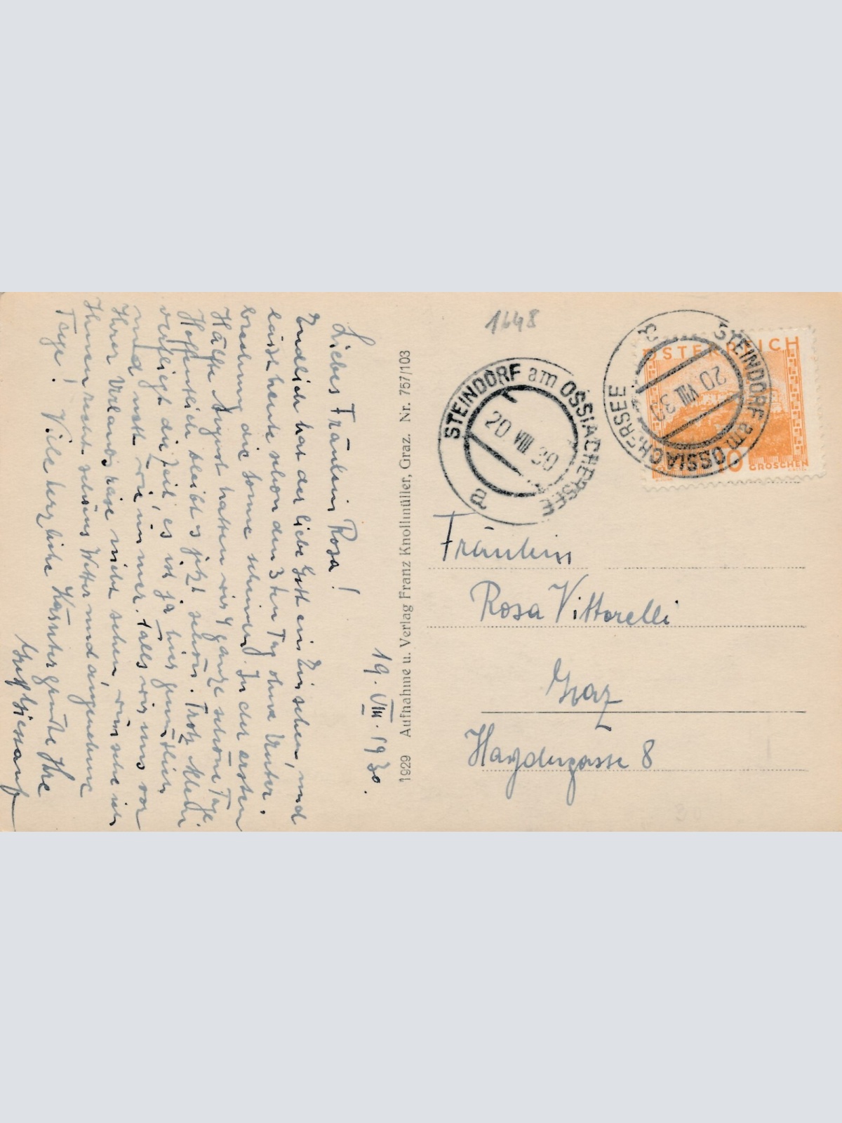 AK aus Steindorf am Ossiachersee Kärnten Ansichtskarte (12225)