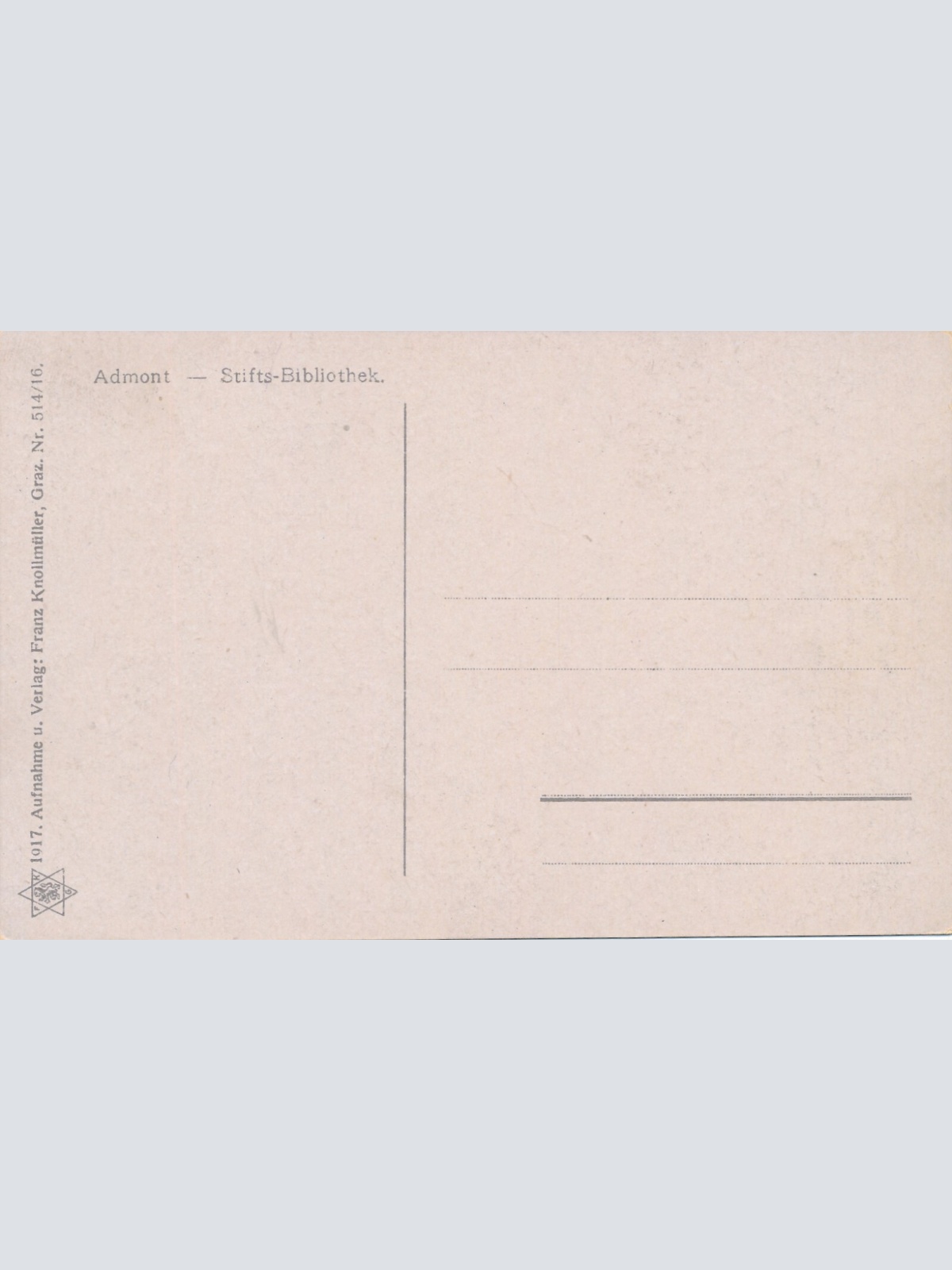 AK aus Admont Stift Steiermark Ansichtskarte (J190)